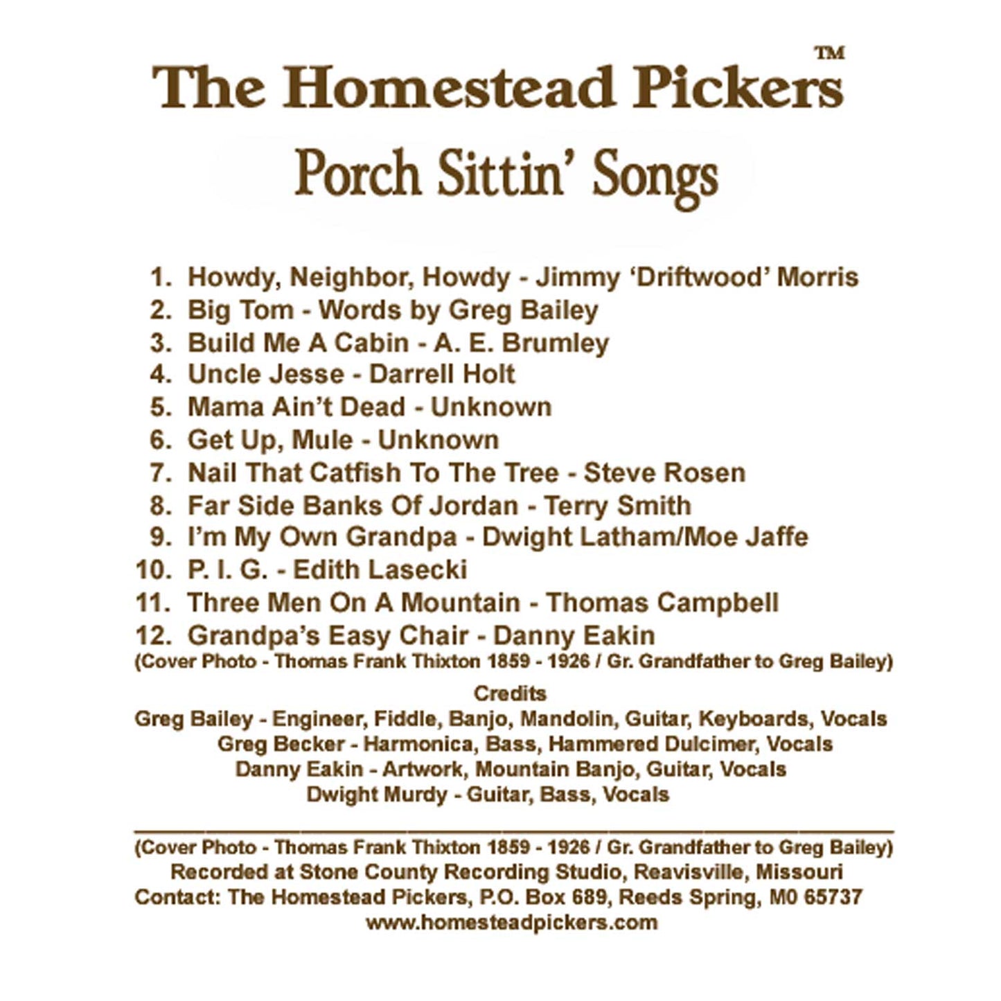 Porch Sittin’ Songs
